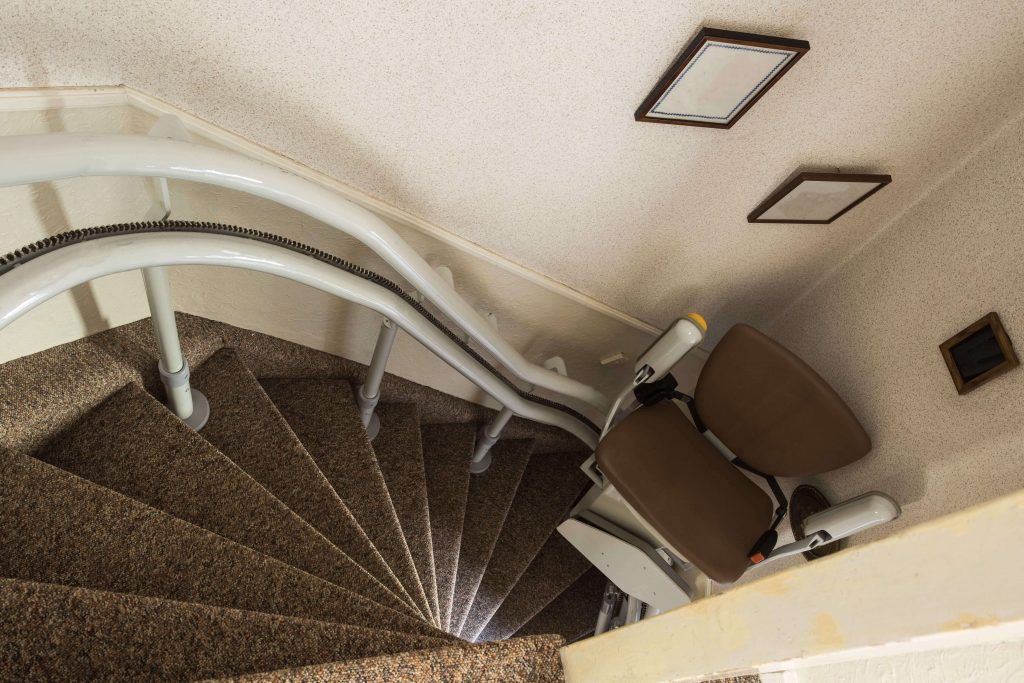 The type of stairs you have can drastically impact the price of a stairlift