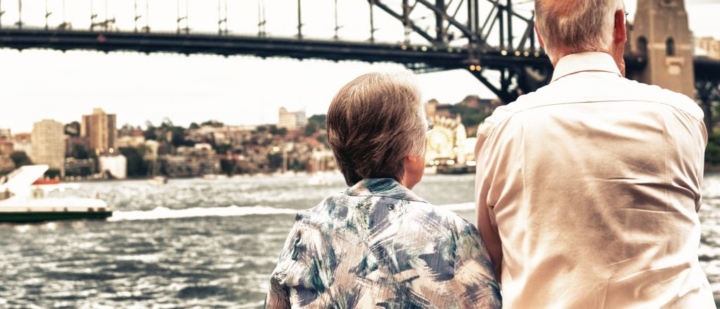 A boat trip to see Sydney Harbour Bridge in Australia is very popular with all tourists.