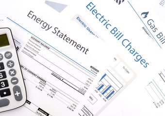 A photo of the Energy statement letter and Electric bill charges letter.